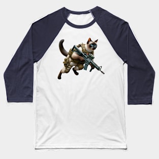 Tactical Cat Baseball T-Shirt